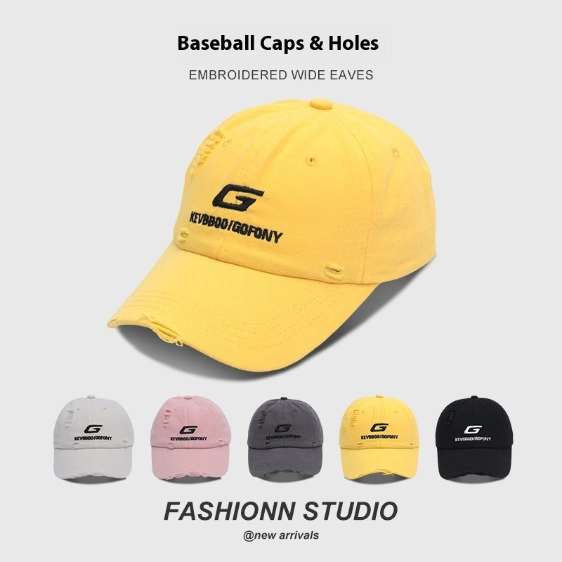 Minimalist Versatile Casual Fashion Personality Alphabet Peaked Cap