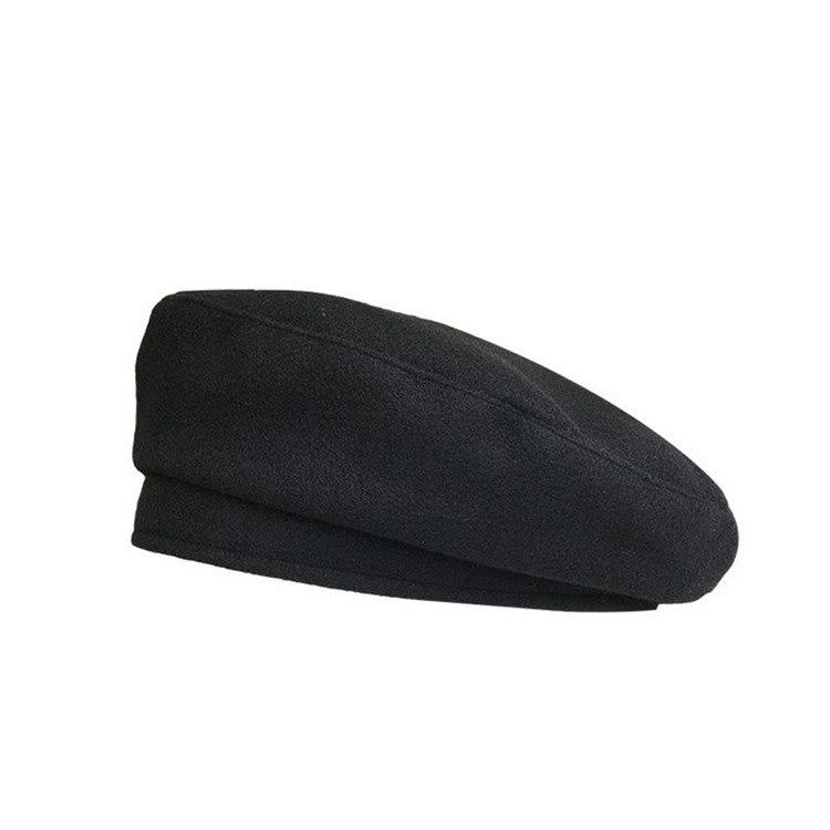 Solid Wool Beret For Women's Fashion