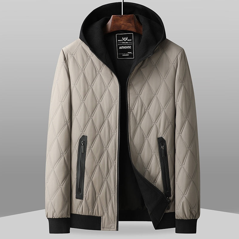 Men's Autumn And Winter Thickening Jacket Hooded