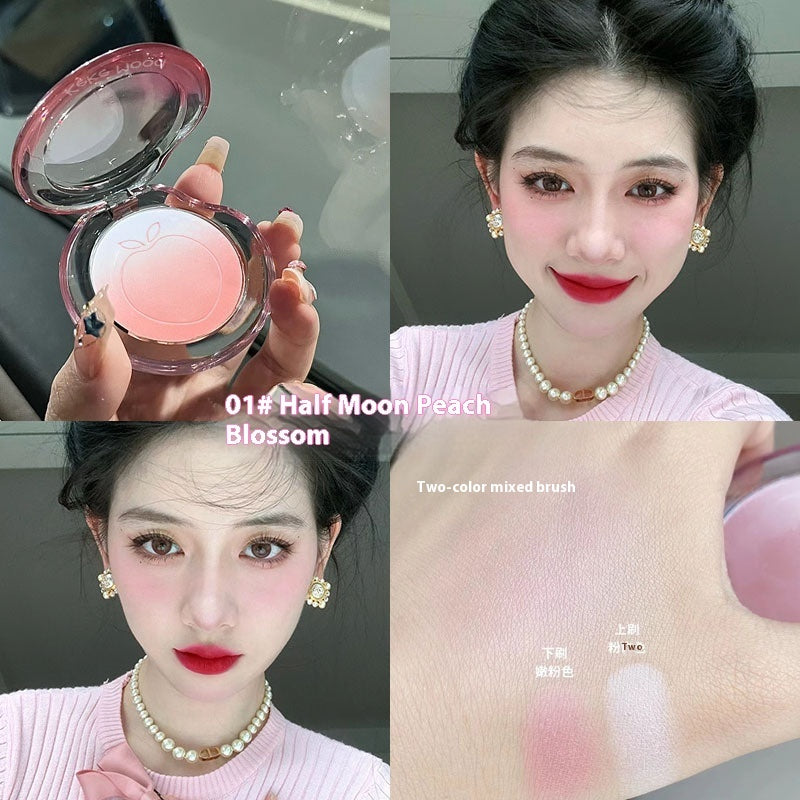 Bubble Gradient Blush Ebony Rose Natural Pseudo Plain Rouge