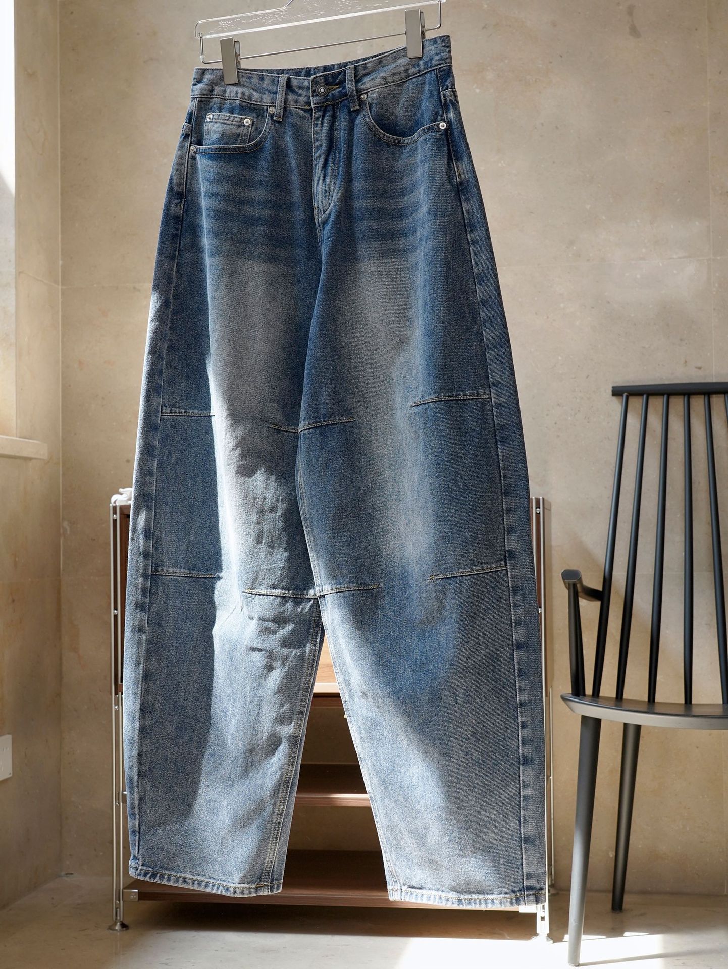 Løstsiddende vidde ben slim-fit casual bukser til kvinder
