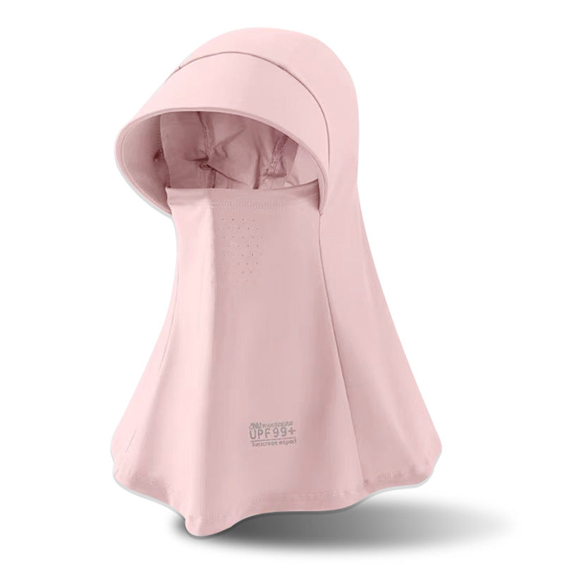 Sun Mask Integrated Sun Hat Outdoor Riding Hat