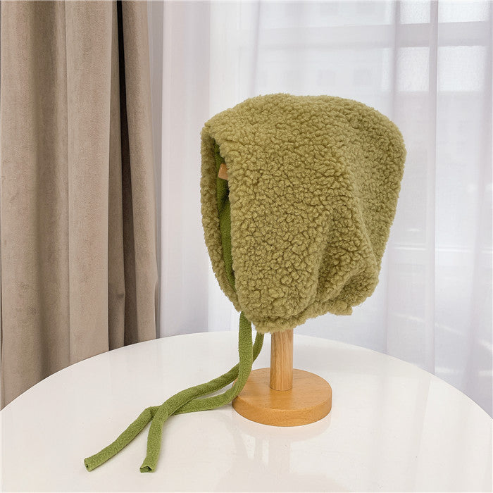 Women's Fashion Temperament Warm Lace Up Windproof Hat