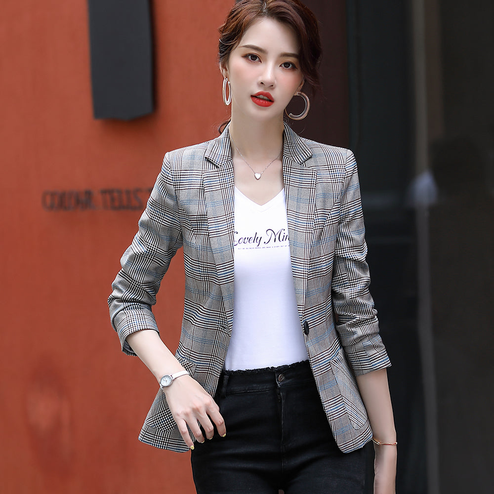 Krótka marynarka w stylu koreańskim, casualowy design