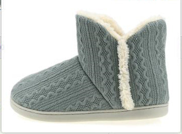 Autumn And Winter Women's High Top Knitted Confinement Shoes