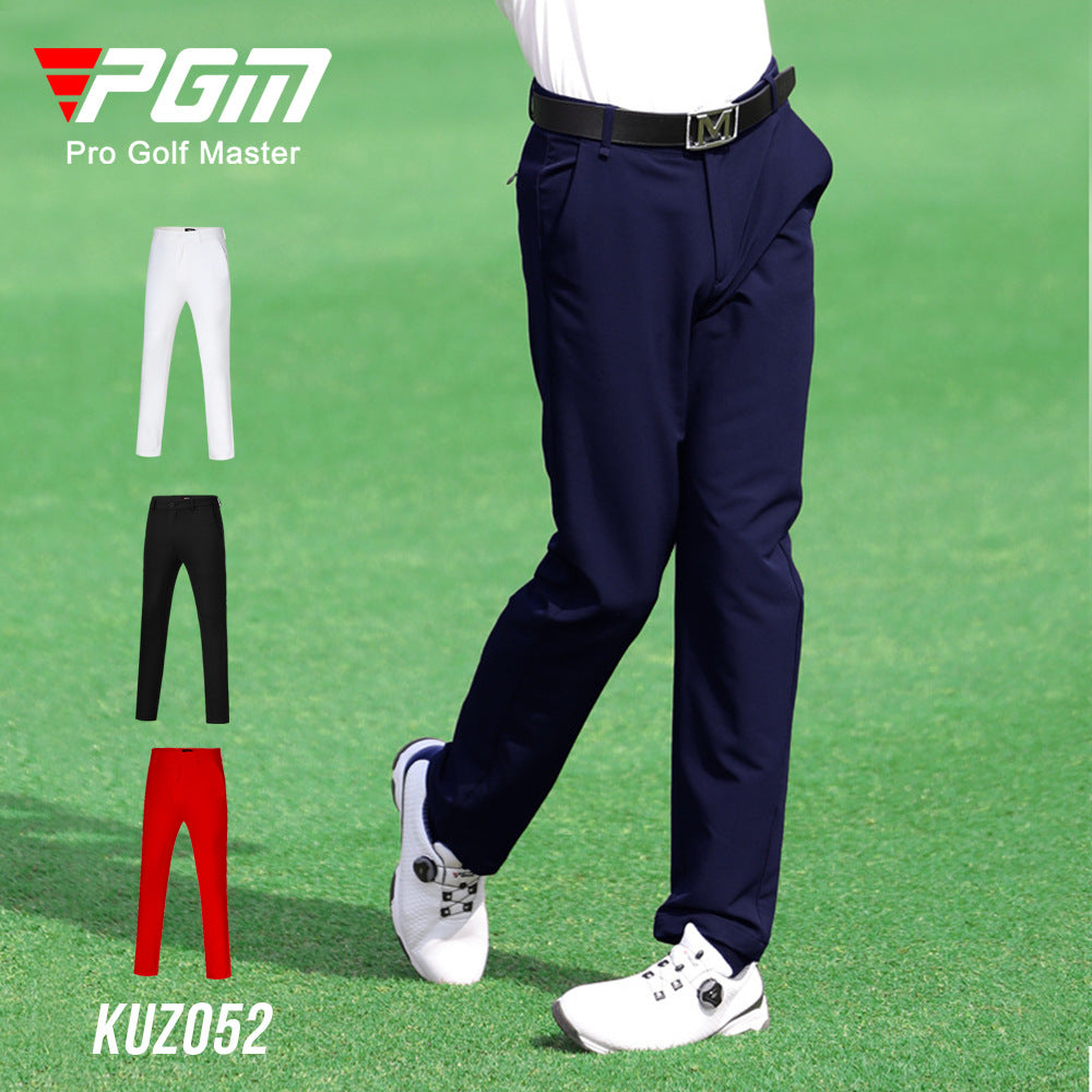 Men's High Elastic Trousers Golf Clothing Slim Fit