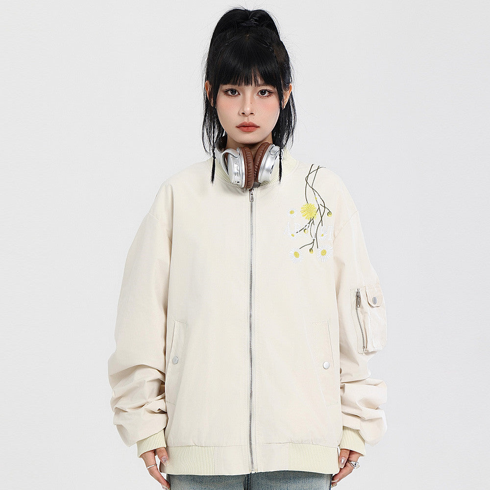 Embroidered Baseball Uniform Coat Men's Spring And Autumn