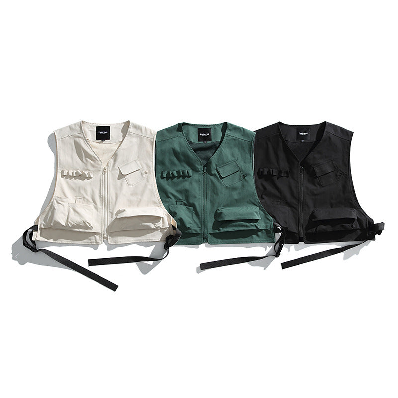 Mountain Outdoor Function Multi-pocket Workwear Vest All-matching Sleeveless