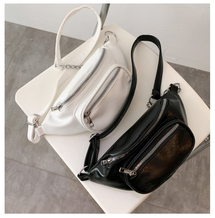 Chest Bag All-match High-grade Chain Messenger Bag Western Style Waist Bag Girl Fashion