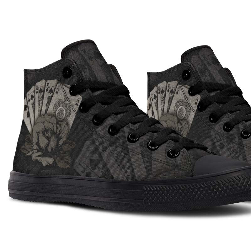 Printed Couple High-top Canvas Shoes