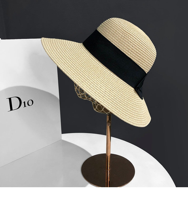 Women's Art Bow Big Brim Sun Hat
