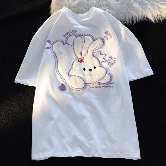 Summer Cute Personality Gentle Design Couple Short Sleeve Top