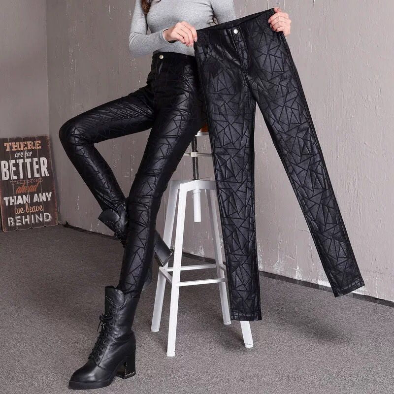 Women's Fashion High Waist Scrub Matte Leggings