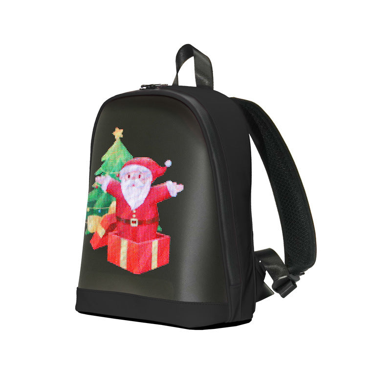 Waterproof Leisure Luminous LED Display Smart Backpack