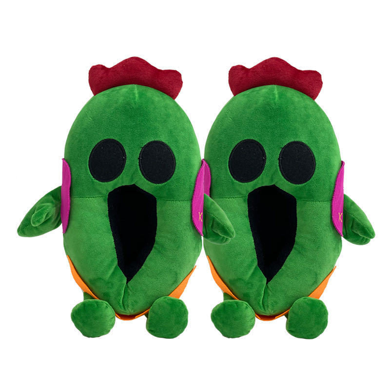 Home Couple Bag With Plush Cotton Shoes