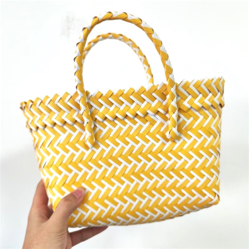 Women's Fashion Diagonal Basket Woven Bag