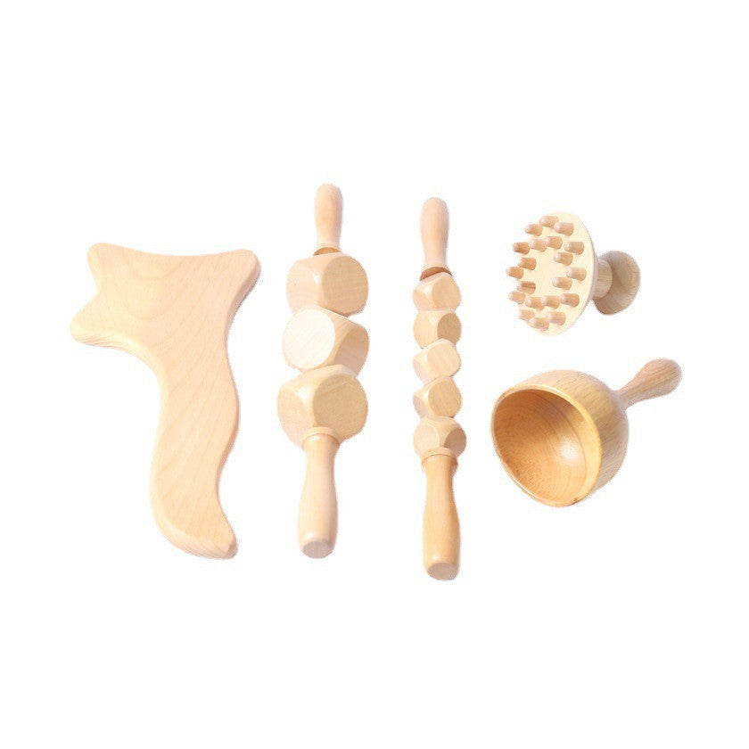 Solid Wood Dice Type Sinew Stick Household Meridian Dredging