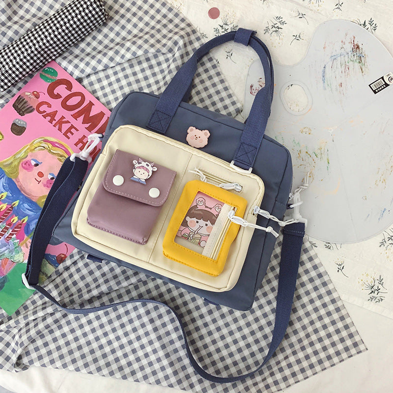 New Women's Large Capacity Cute Literary Handbag