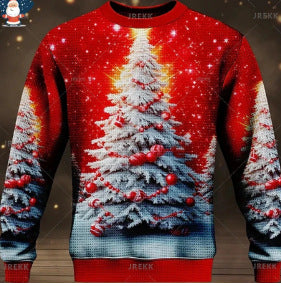 Women's Round Neck Long Sleeve Sweater Creative Christmas