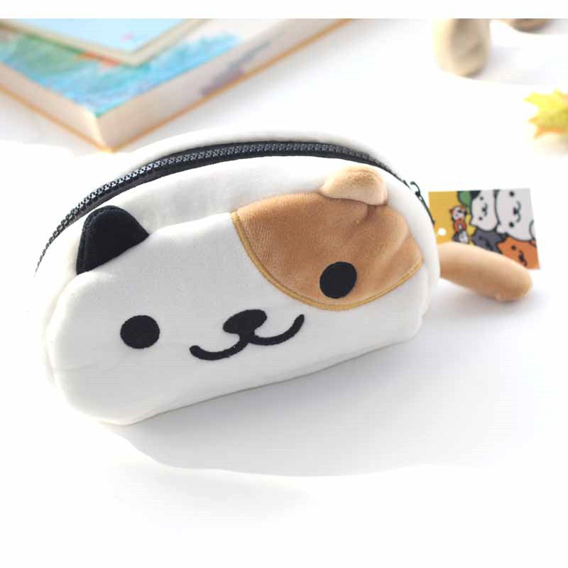 Plush Cat Large Capacity Student Pencil Case