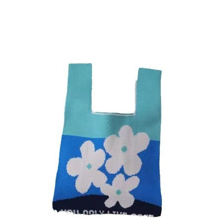 Knitted Handbag Personality Trend Vest Bag