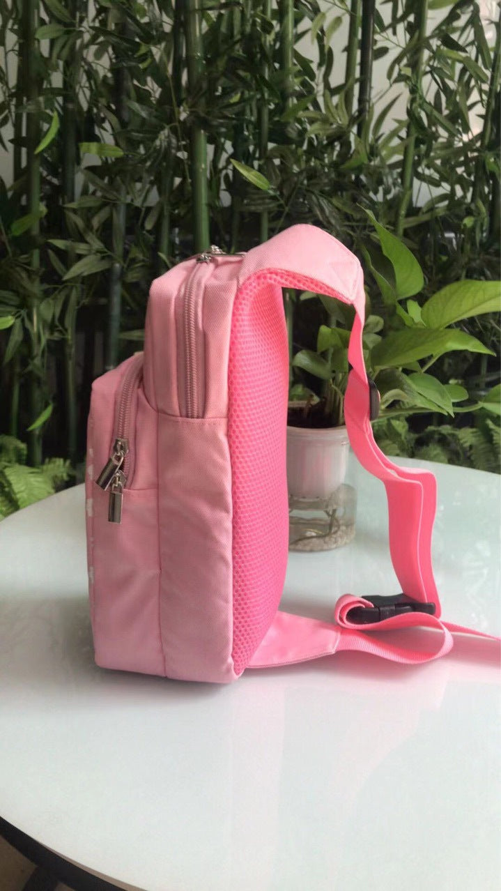 Portable Sakura Print Storage Shoulder Bag