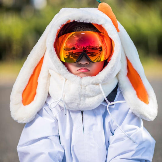 Ski Hood Big Rabbit Unicorn Reflective