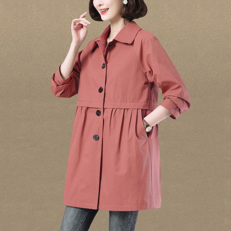 Waist Slimming Little Trench Coat Women
