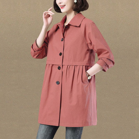 Waist Slimming Little Trench Coat Women