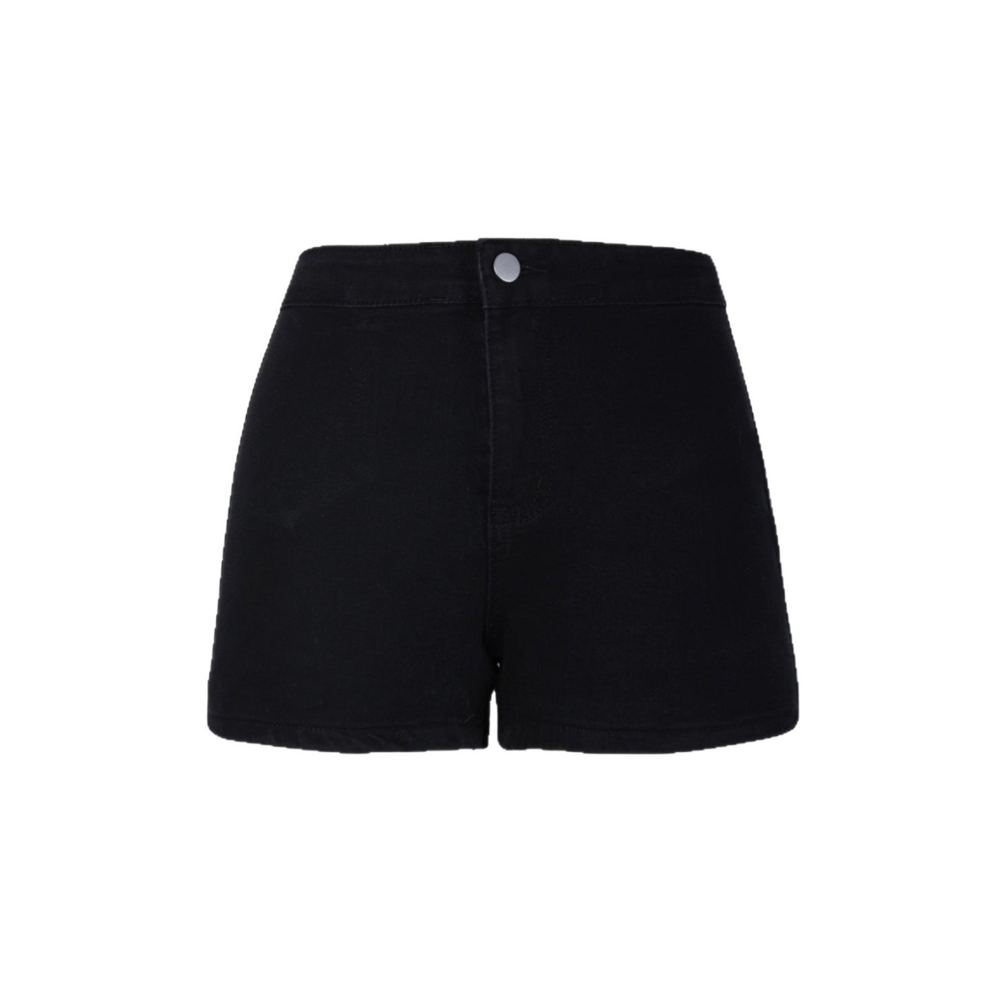 Womens Stylish Form-fitting High-waisted American-style Denim Shorts