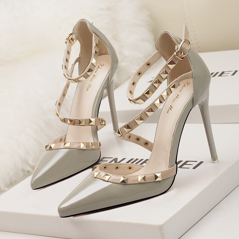 Women's Shallow Pointed Toe Stiletto High Heels