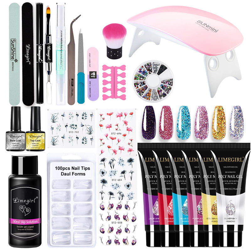 Crystal Extended Glue Suit Manicure Set Suit Tools