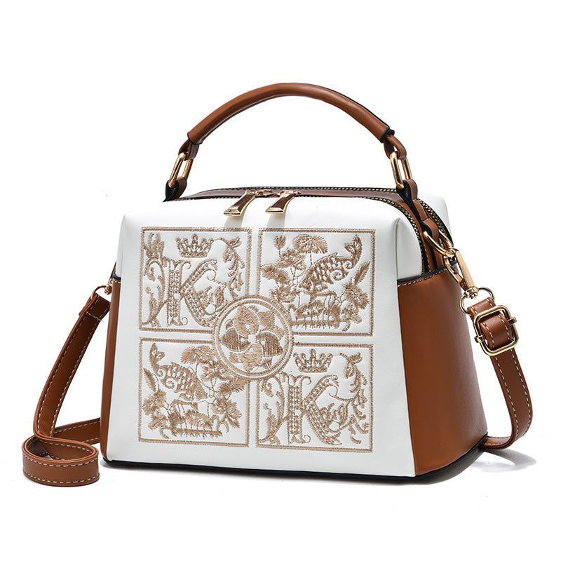 Dame Skuldertaske Crossbody Broderi