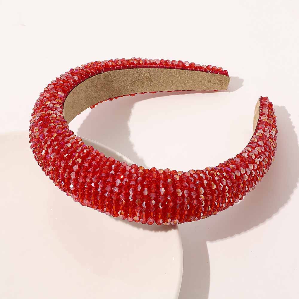 Women's Wide Brim Baroque Crystal Headband