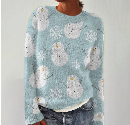Juleinspireret Elg Ny Digital 3D Rundhalset Sweater
