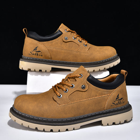 British-style Work Boots For Trendy Men