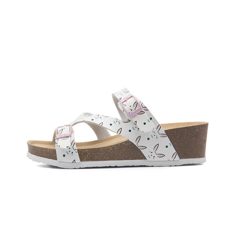 Increase Outdoor Beach Slope With Cork Slippers High Heels