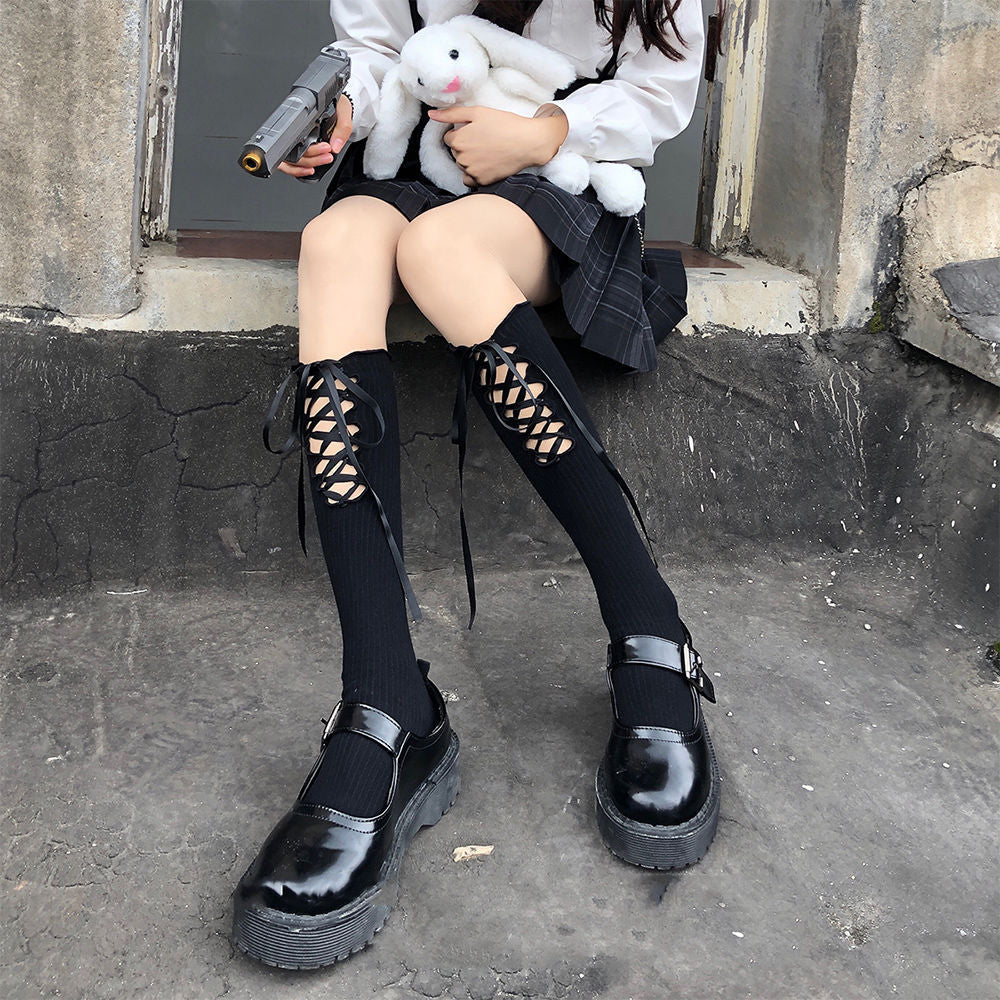 Fashion Personality Lolita Medium Tube Cotton Socks