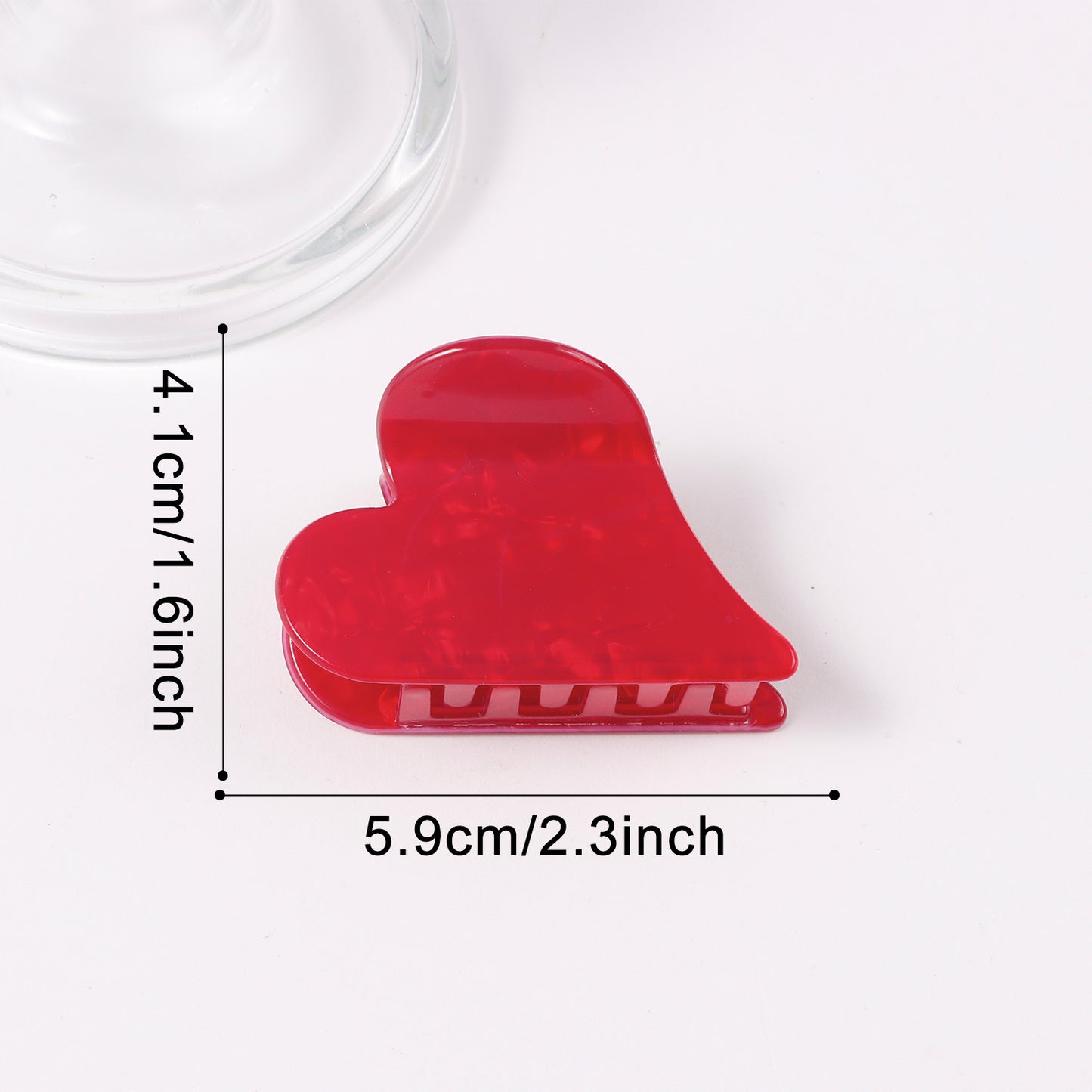 Red-toned Sweet-and-cool Style Hair Clip For The Back Of The Head