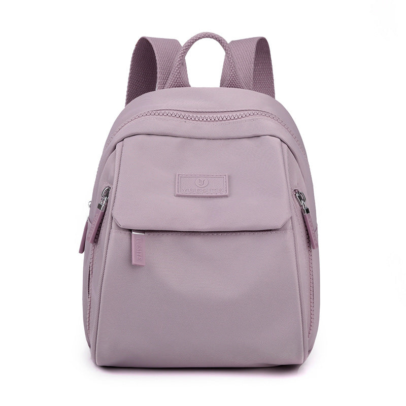 Anti-splash Nylon Cloth Bag Backpack Student Schoolbag Ladies