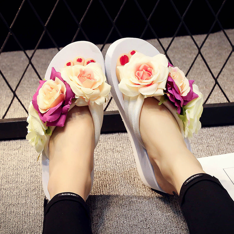 Flower Lady Sandals, Sponge Cake And Herringbone Shoes