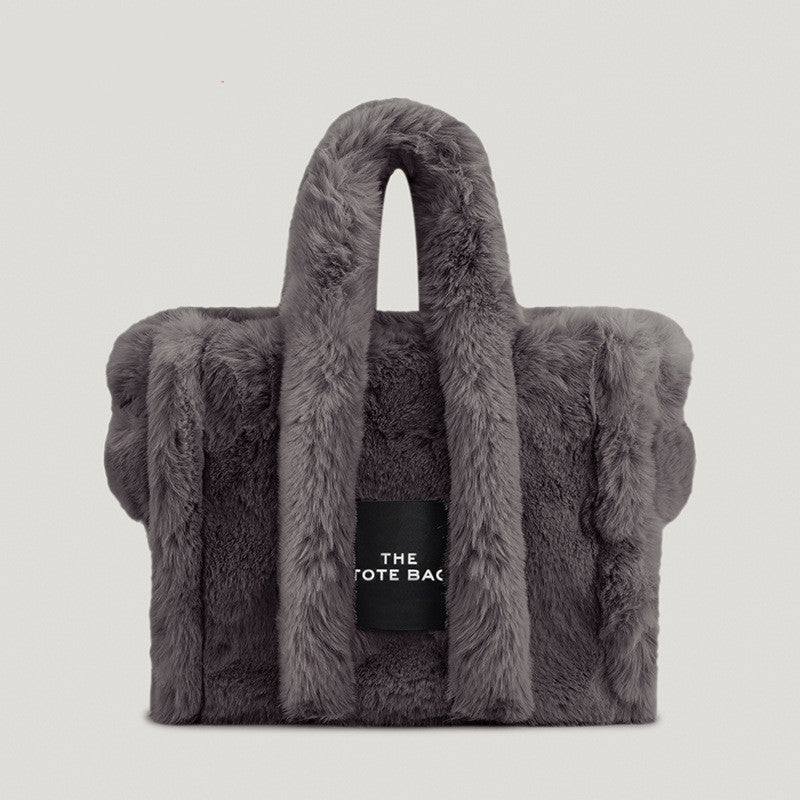 Plush Handheld Women's Bag Simple Plush