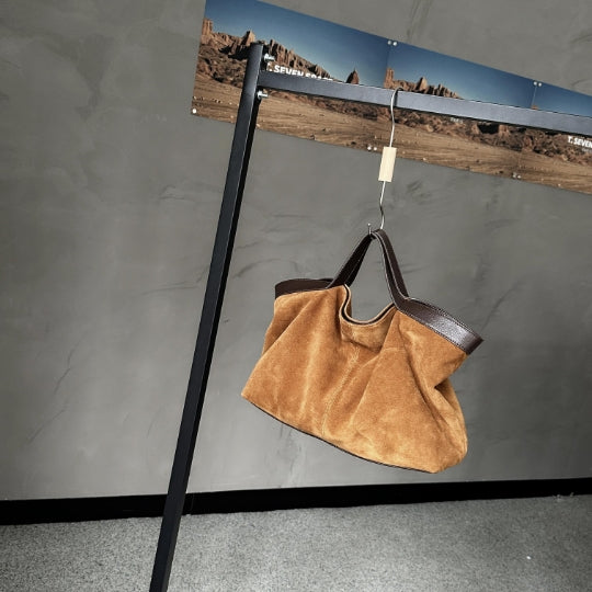 High-grade Portable One Shoulder New Autumn And Winter Matte Leather Simple Tote Bag