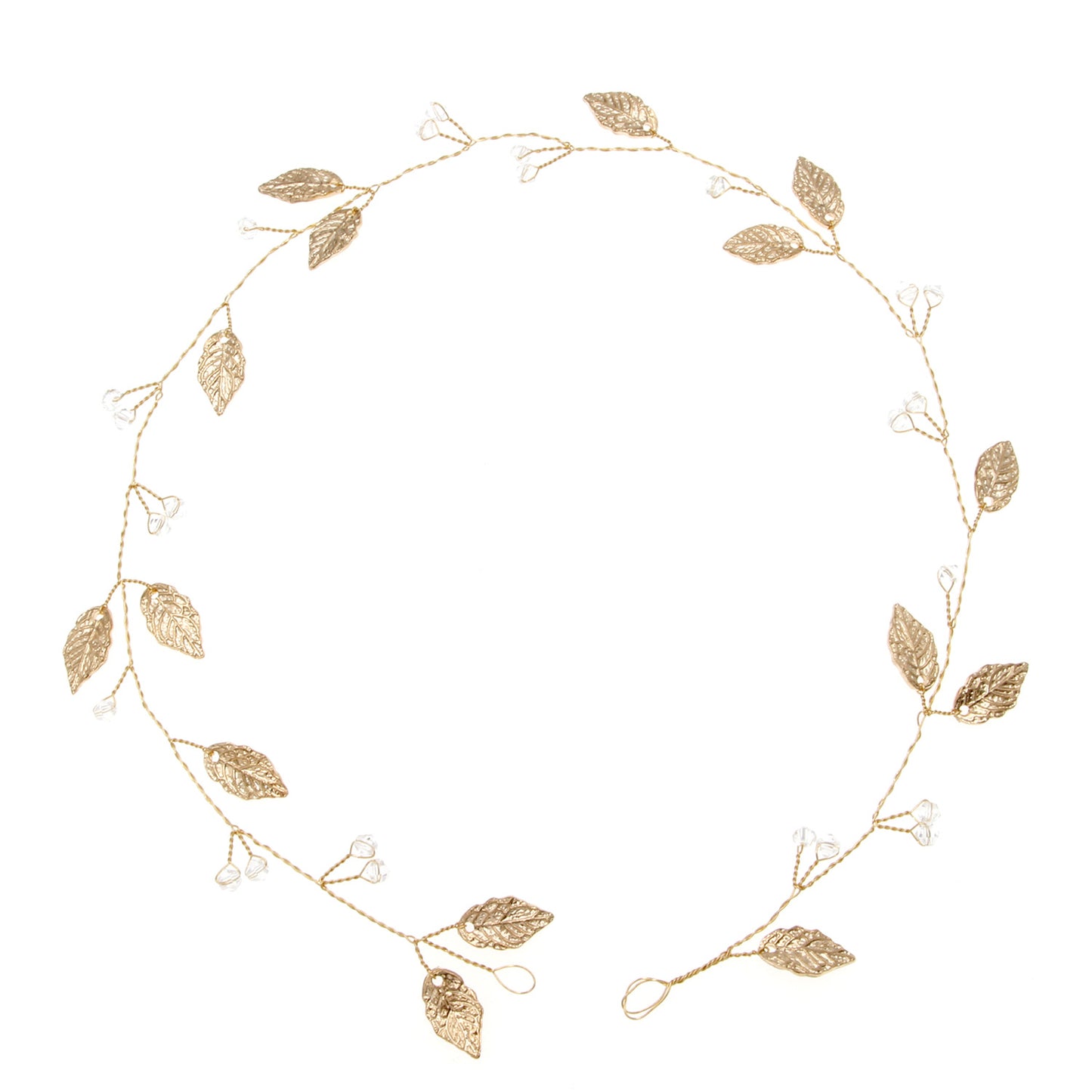 Handmade Hair Comb Alloy Leaves