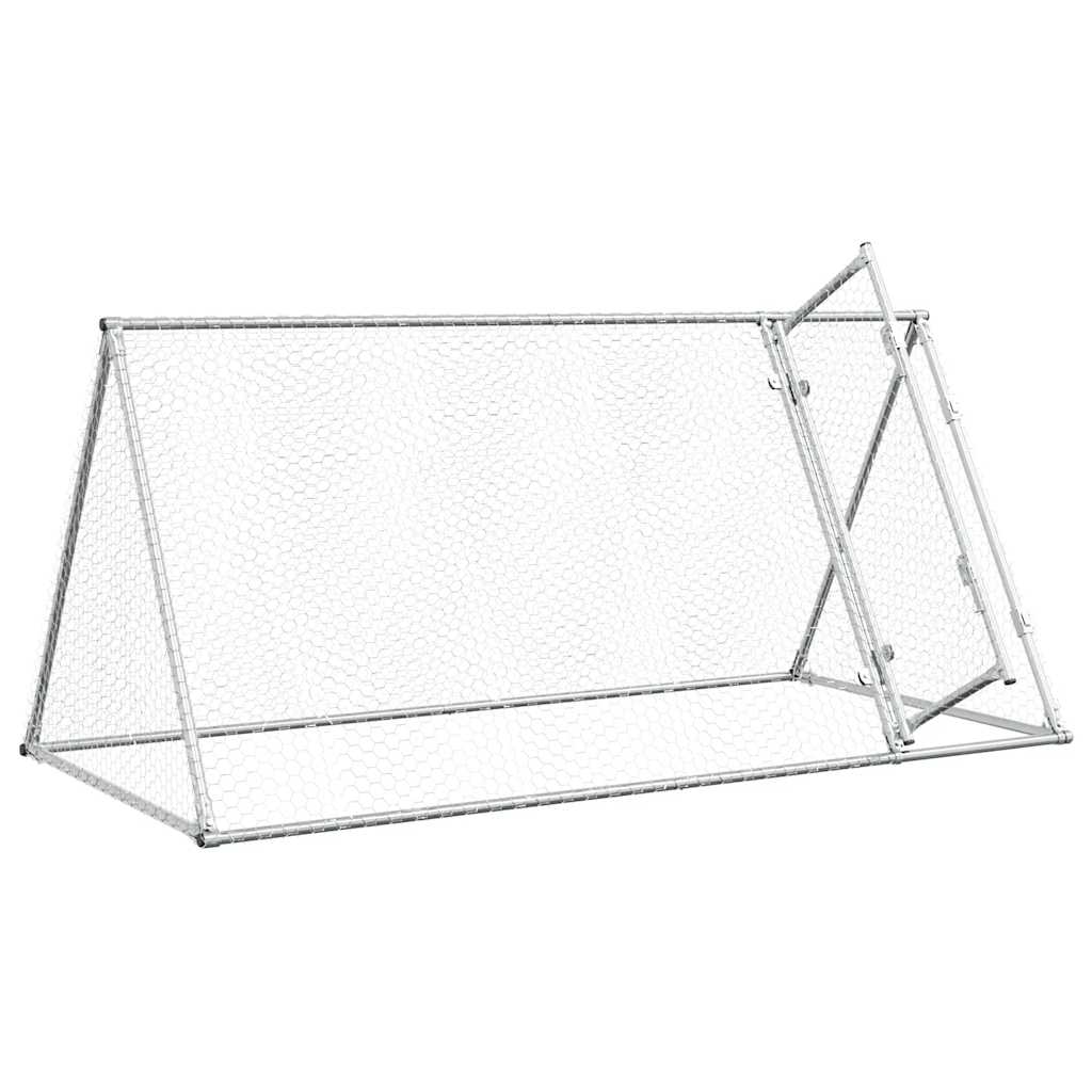 Chicken Cage Silver 200x Galvanized   Chicken Cage Silver