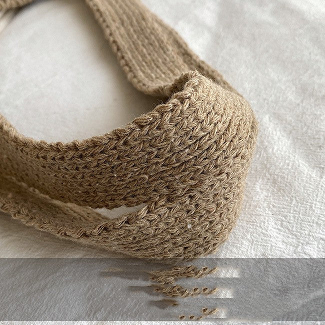 Vintage Fried Dough Twist Knitting Bag Casual Tote