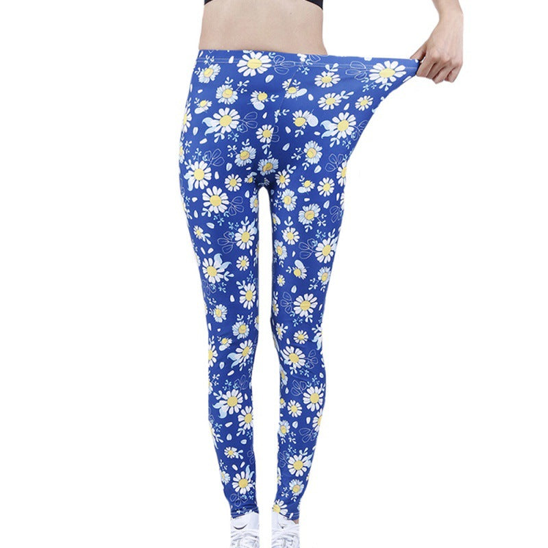 Women's High Elastic Yoga Jogging Fitness Capris