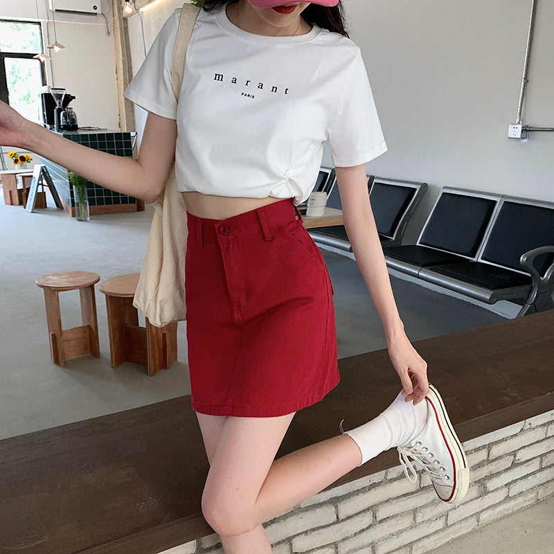 line Hip Skirt For Students Covering The Hips