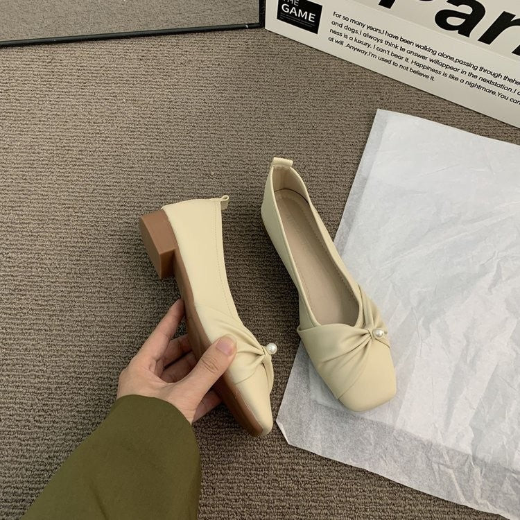 Women's Mary Jane Shoes For Fairy Style Matching Dresses, New Spring 2026 Style, Low-Cut Slip-On Flats