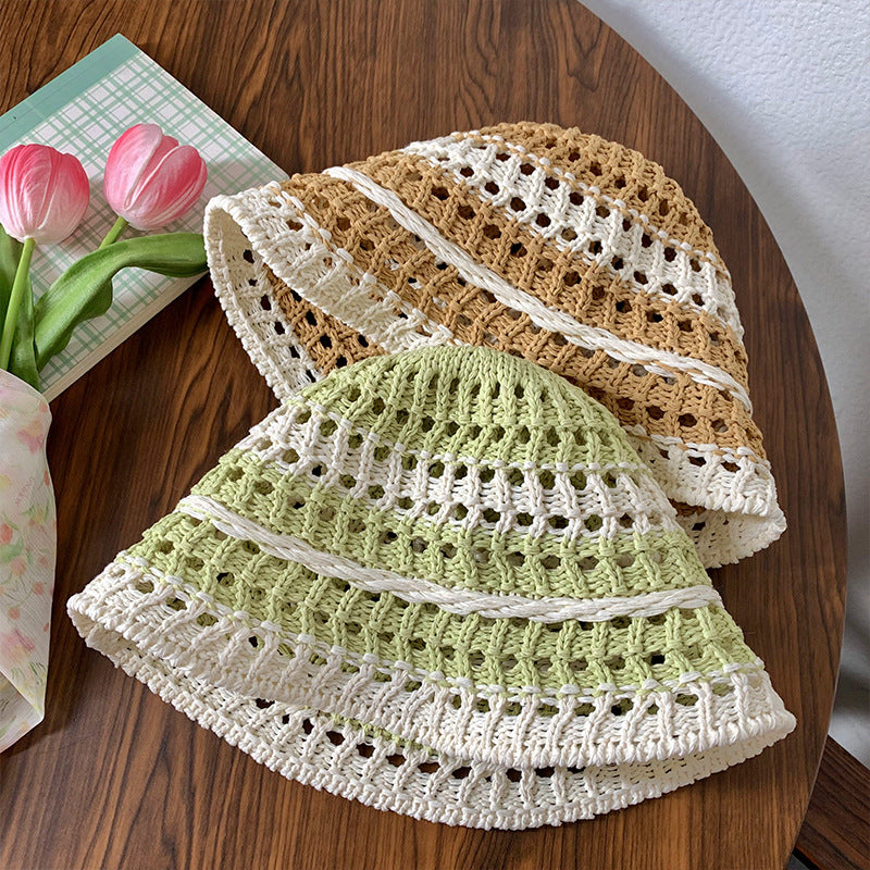 Summer Japanese Face-showing Little Wild Straw Hat Seaside